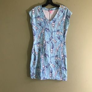 Lilly Pulitzer Hayley Tail Blue Mermaid Dress Size XS